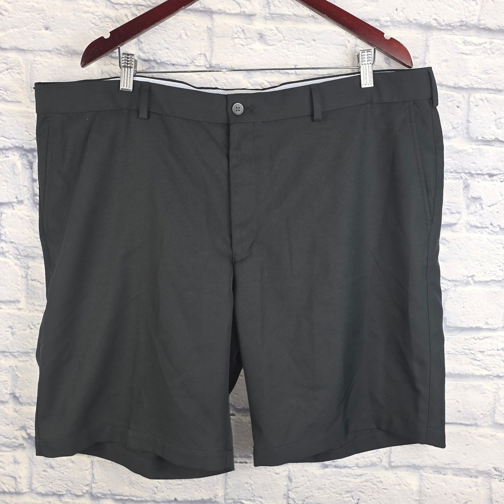 Peter Millar Salem Classic Fit Performance Golf Shorts Mens‎ 42 Black Wicking